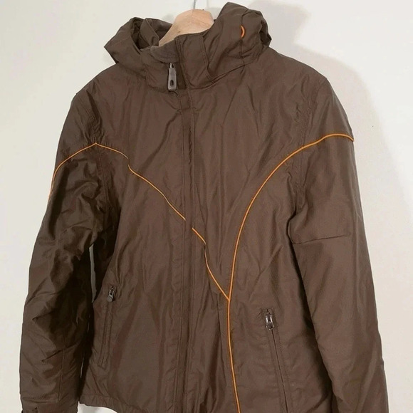 POWDER ROOM | MEN'S SKI BOARDING BROWN HOOD JACKET - Picture 2 of 15